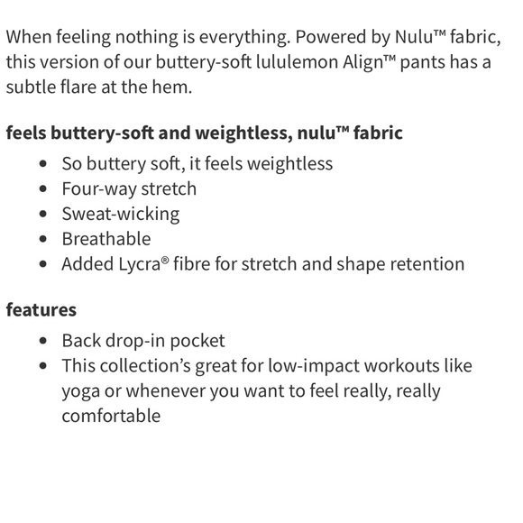 NWT Lululemon Align High-Rise Mini-Flared Pant 28" Graphite Grey Size 4 - Picture 10 of 11